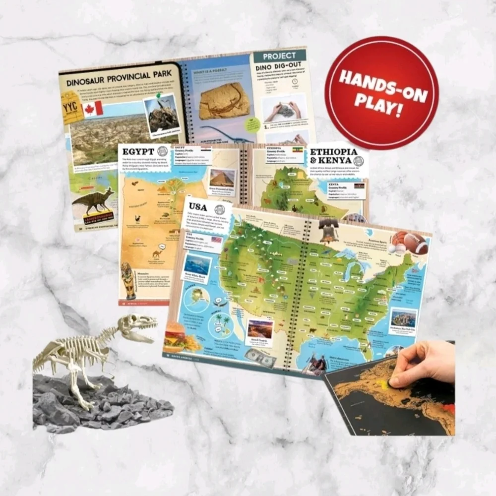 Professor Maxwell's VR Atlas - Virtual Reality Kids Science Kit, Book and Int...